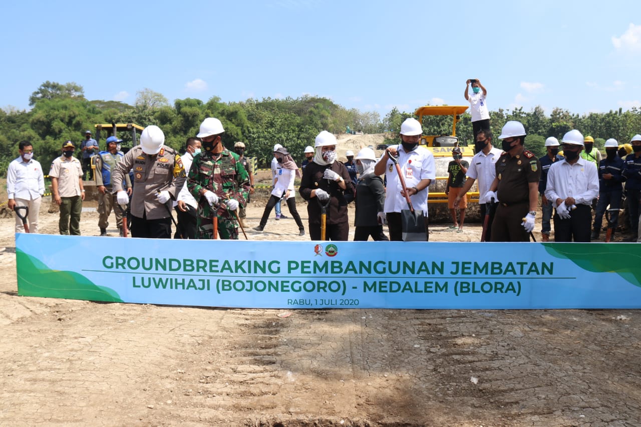 Pembangunan Jembatan Penghubung Blora Bojonegoro Dimulai Pemerintah