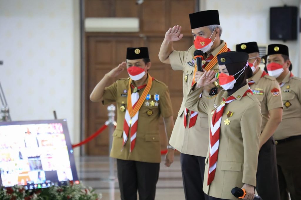 Tren Covid Melandai Bakti Pramuka Jateng Tak Boleh Berhenti