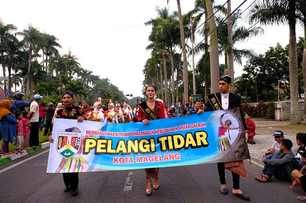 Tari Pelangi Tidar Meriahkan Pawai Budaya Di Kota Malang Pemerintah