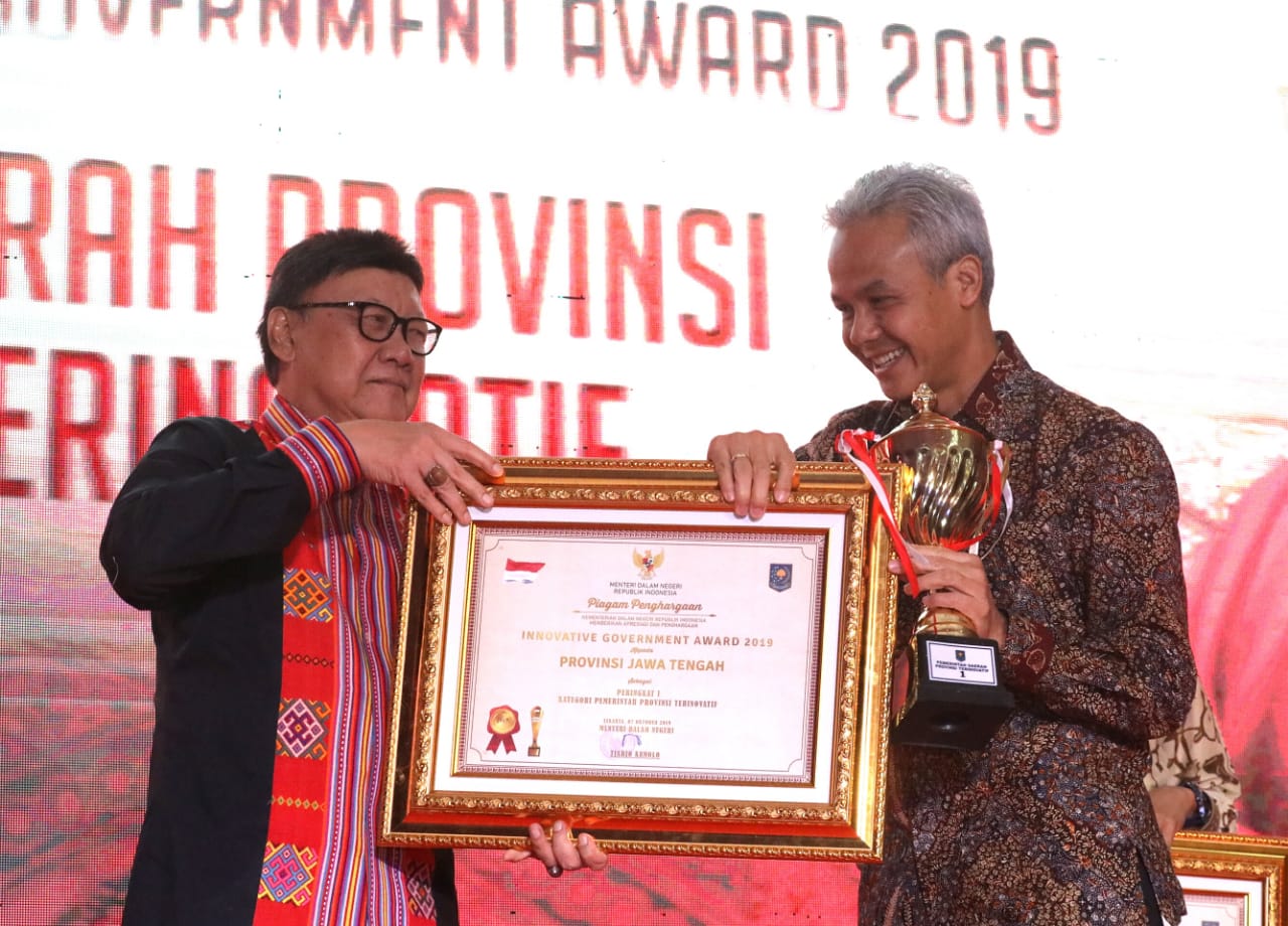 Jateng Provinsi Terinovatif 2019 Pemerintah Provinsi Jawa Tengah