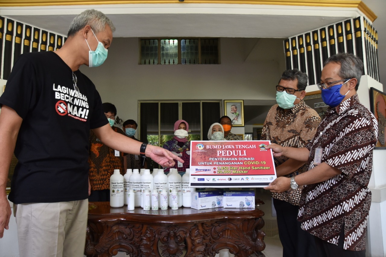 Peduli Penanganan Covid-19, BUMD Jateng Donasi Masker Dan Hand ...