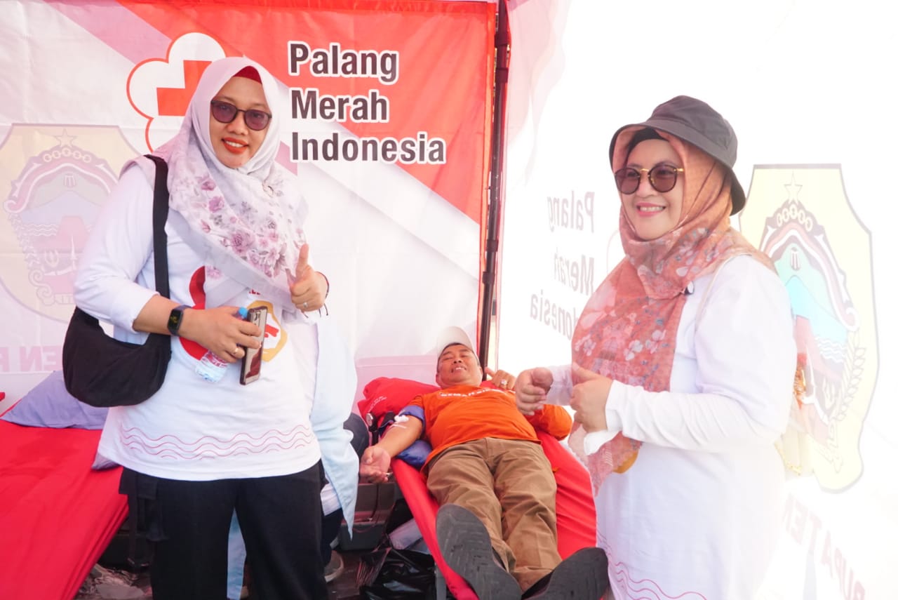 Warga Pati Antusias Ikuti Donor Darah di CFD