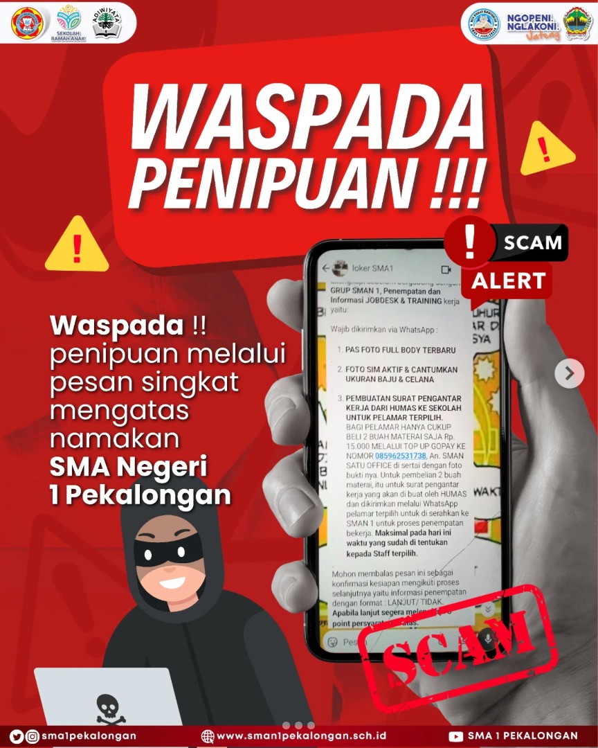 [HOAKS] Lowongan Kerja di SMAN 1 Pekalongan
