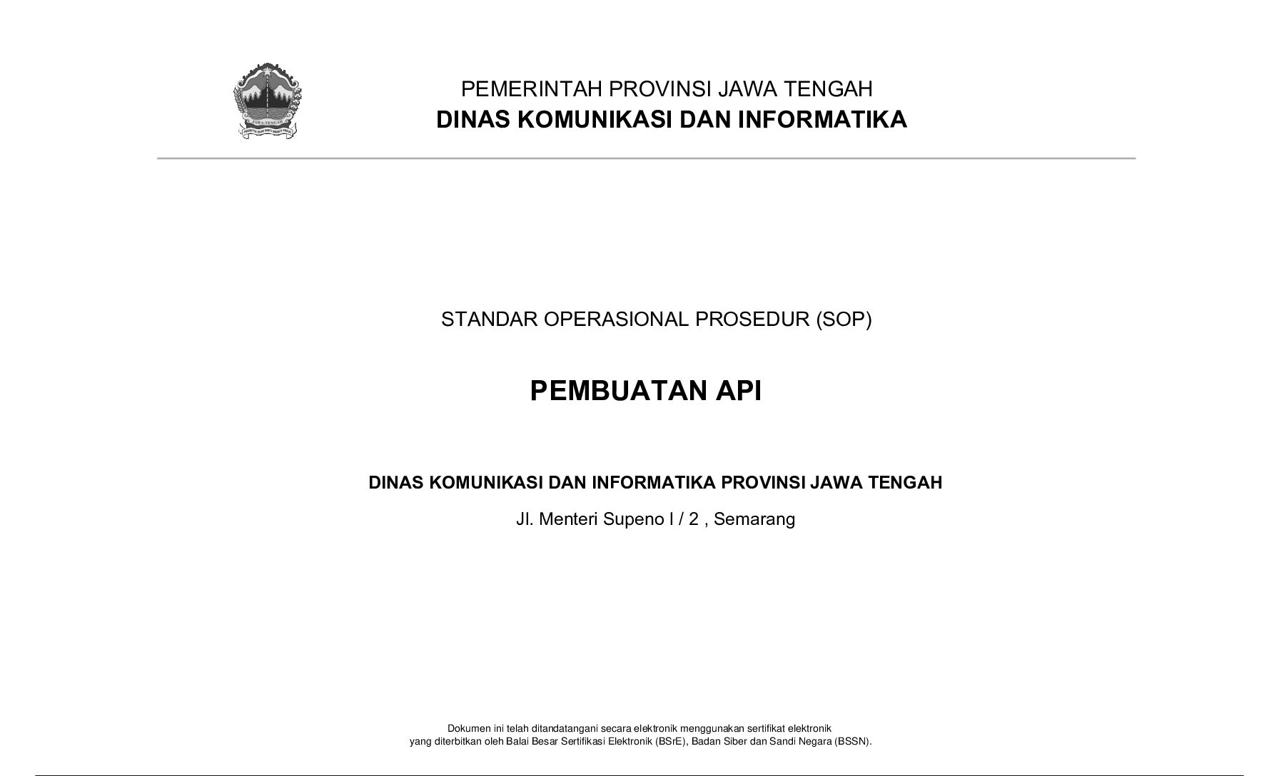 SOP Pembuatan API TTE