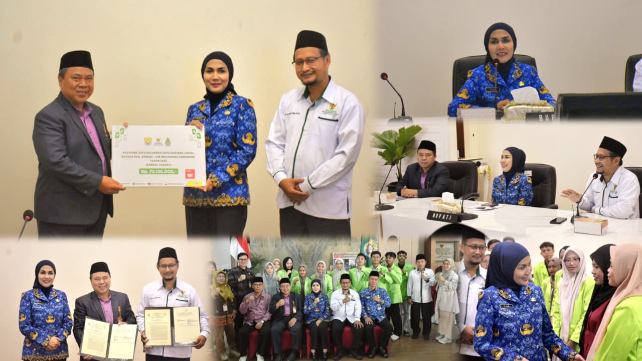 Wujudkan Program Kendal Cerdas, Bupati Kendal Kembali Berikan Bantuan Beasiswa