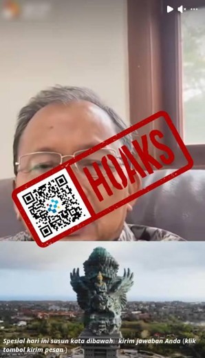 [HOAKS] Wayan Koster Bagi-Bagi Dana Bantuan