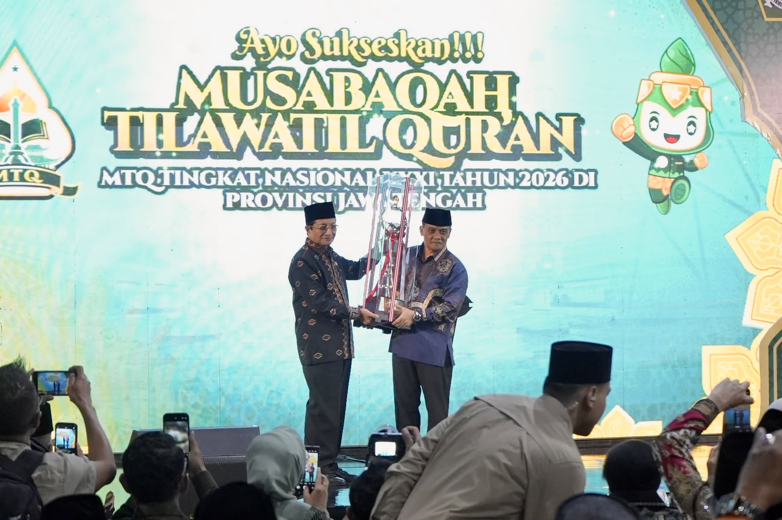 Menteri Agama Puji MTQ Nasional di Jateng: Gubernur Berdatangan, Peserta Terbanyak