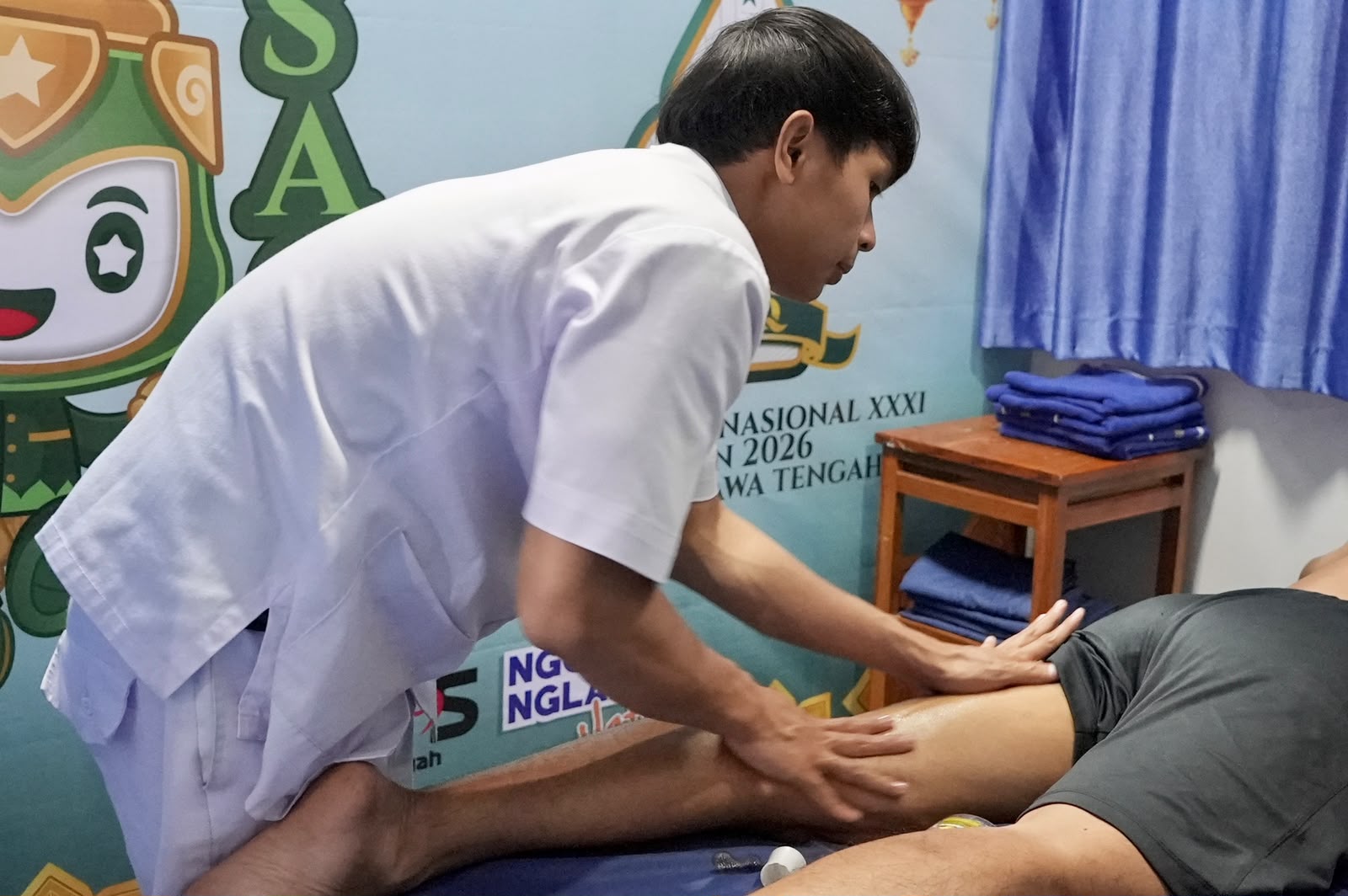 Sentuhan Hangat Terapis Netra, Pemulih Tenaga para Kafilah MTQ