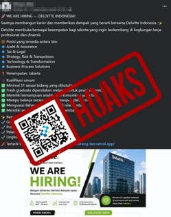 [HOAKS] Lowongan Kerja Deloitte Indonesia