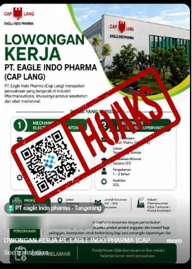 [HOAKS] Tautan Lowongan Kerja Cap Lang 2026