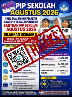 [HOAKS] Tautan Pendaftaran Program Indonesia Pintar (PIP) 2026