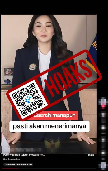 [HOAKS] Pendaftaran Dana Bantuan dari Sherly Tjoanda