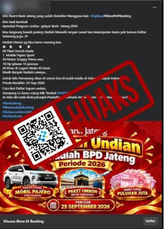 [HOAKS] Tautan Program Undian Berhadiah BPD Jateng 2026