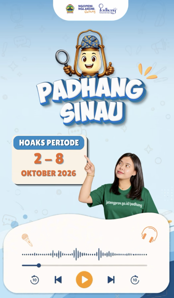 PADHANG Sinau : Hoaks Periode 2 Oktober – 8 Oktober 2026